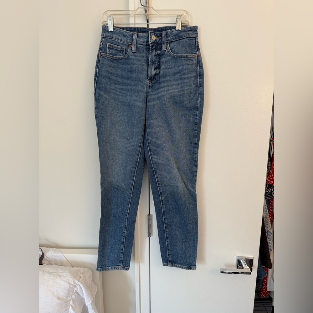 Old Navy Women's Straight Leg Blue Jeans ( 3 pairs)